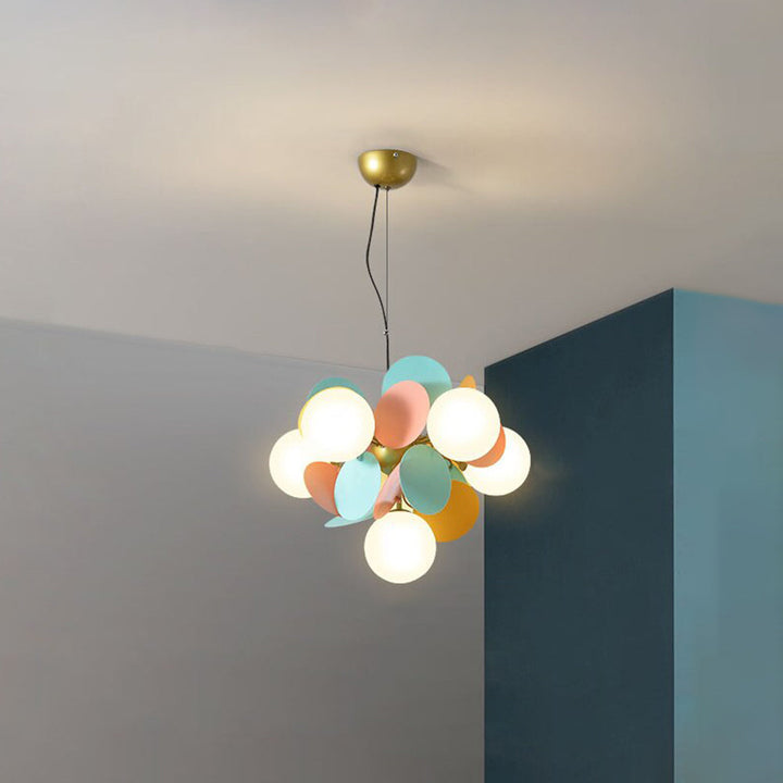 Araña LED minimalista, lámpara colgante de acrílico que proporciona una luz cálida y difusa.