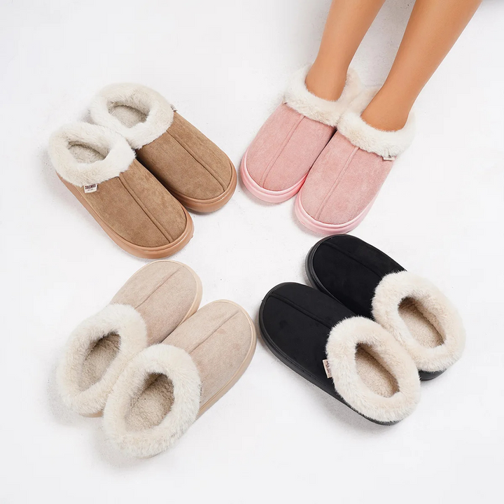 Pantuflas LIVIA de mujer, suaves y cómodas. Calzado ideal para el hogar y relax invernal.