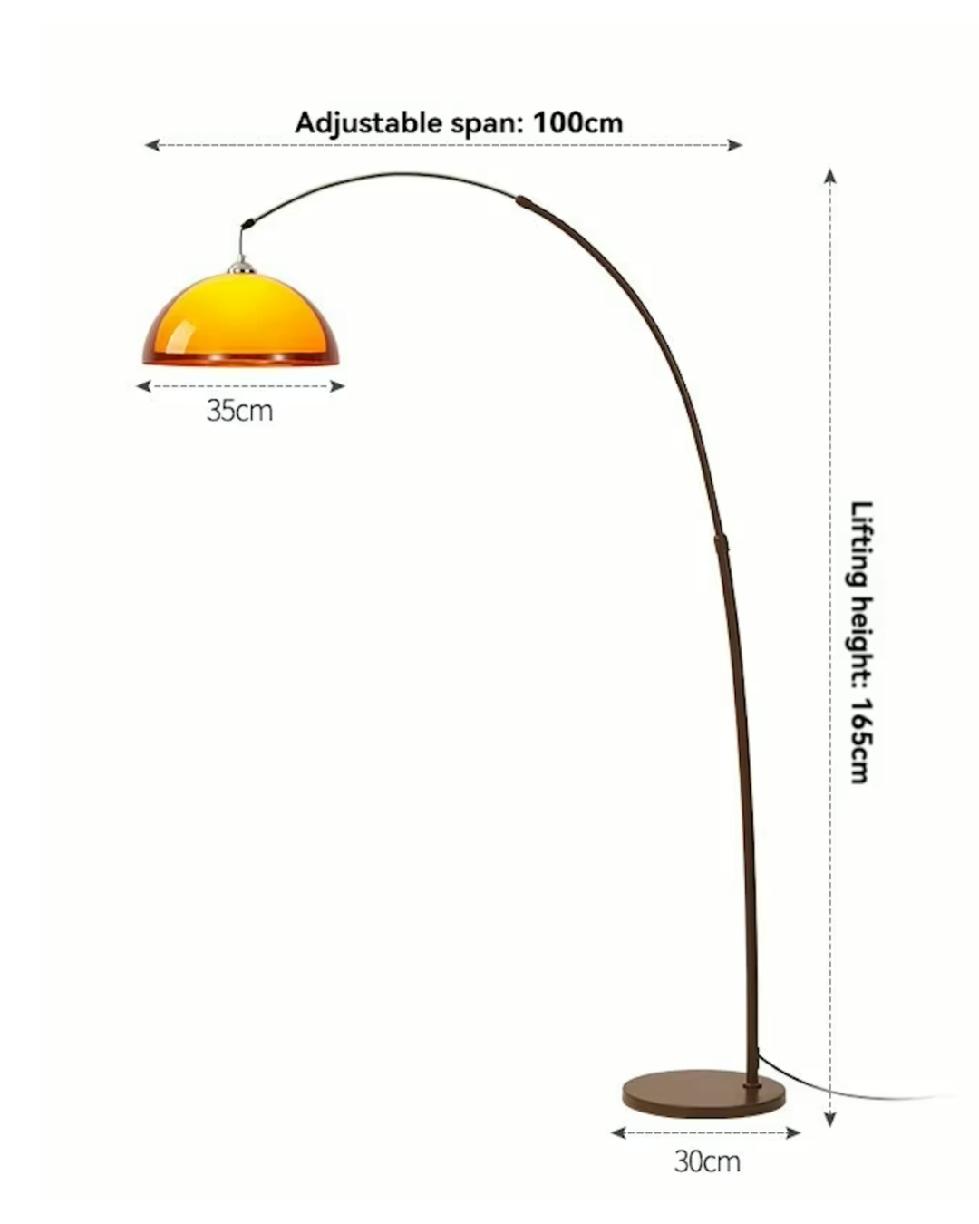 Lámpara de pie Ventoro para sala de estar, iluminación ambiental y luz de lectura en estilo moderno.