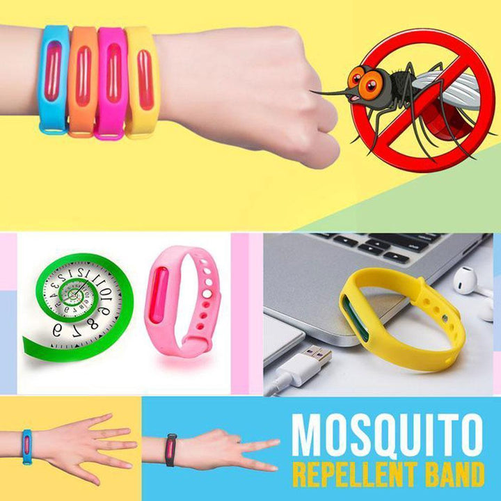 Pulsera anti-mosquitos con citronela. Protección natural y duradera para exterior familiar.