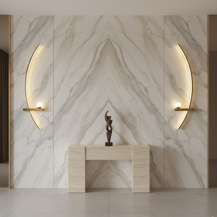 Luz de pared LED contemporánea, ideal para decoración del hogar y ambiente cálido.