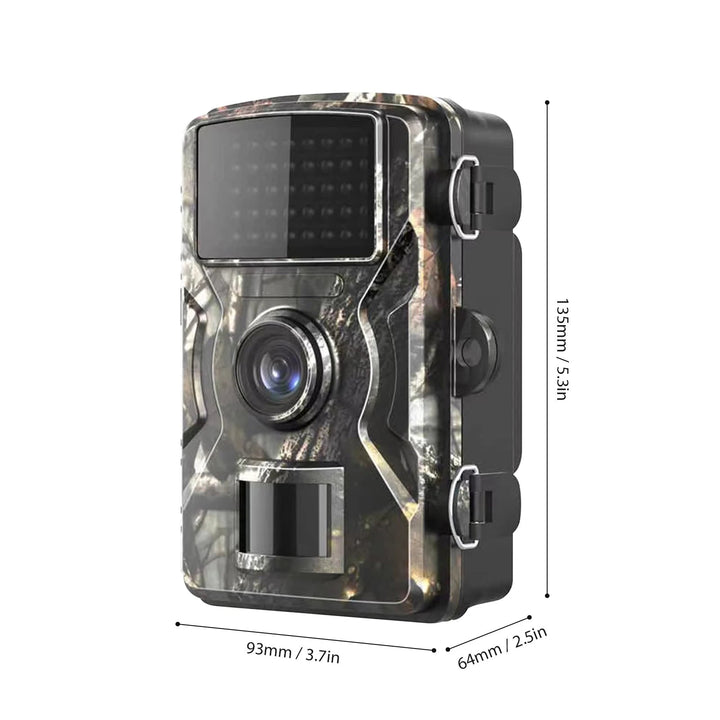 Cámara de seguridad exterior 1080P con detección rápida de movimiento y visión nocturna, protección IP66.