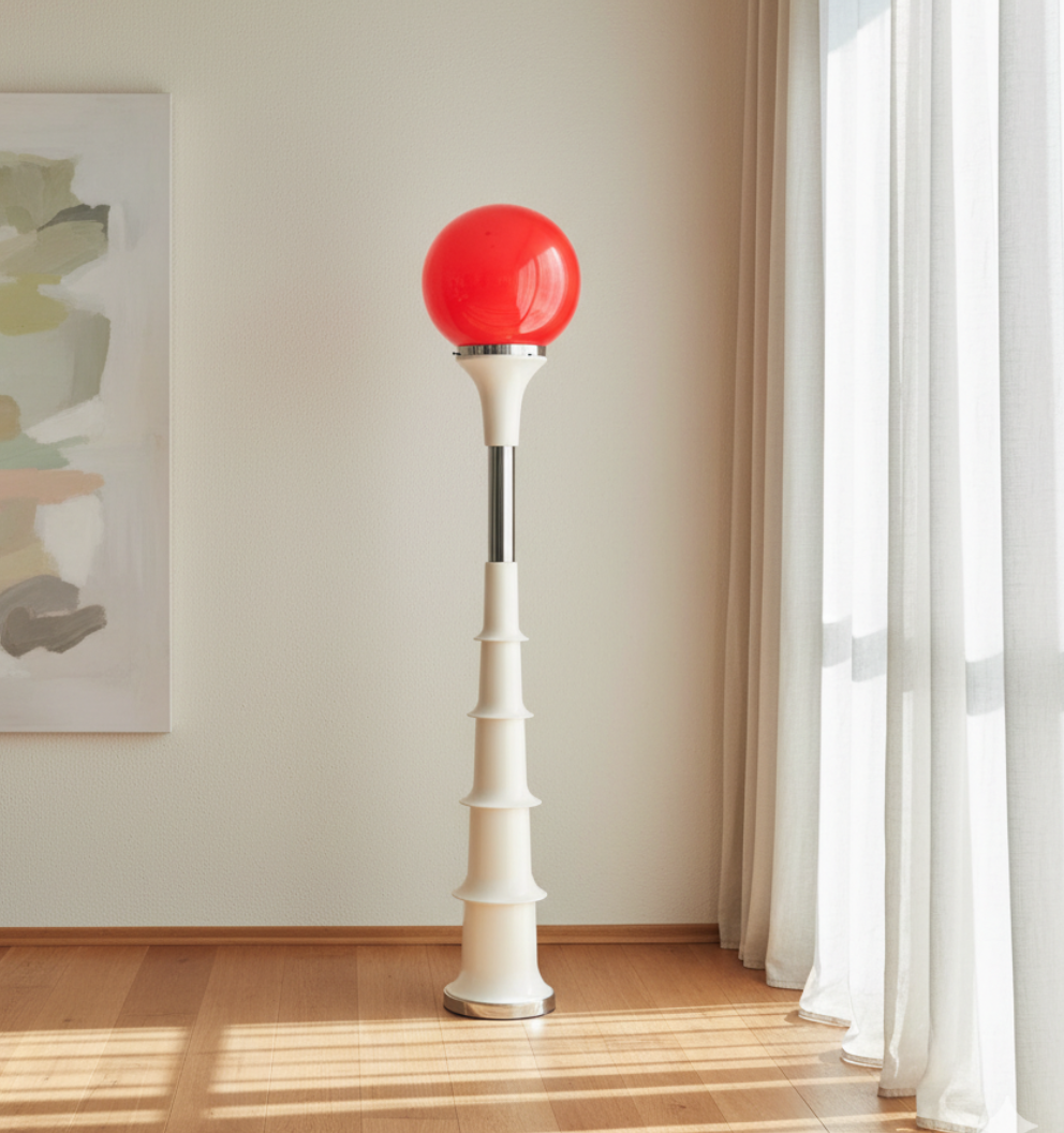 Lámpara de pie moderna y vibrante. Iluminación creativa para la decoración de tu hogar.
