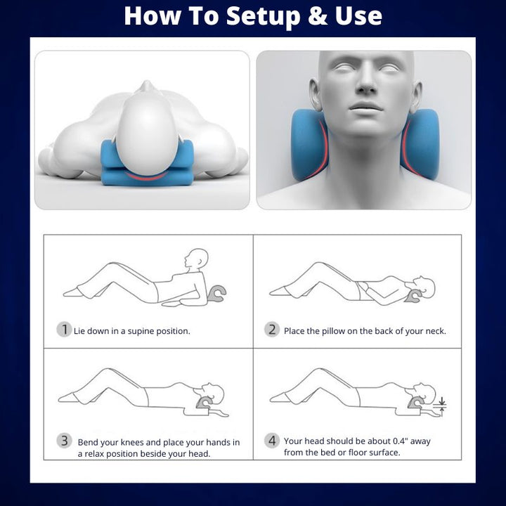 Estirador de cuello unisex para salud cervical, alivia el dolor y promueve la relajación.