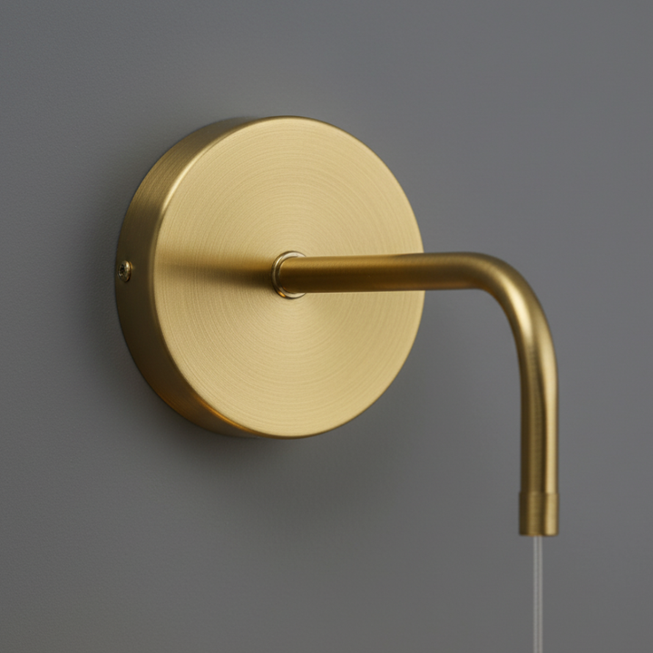 Aplique de pared LED de cristal con luz blanca fría. Decoración elegante y moderna.