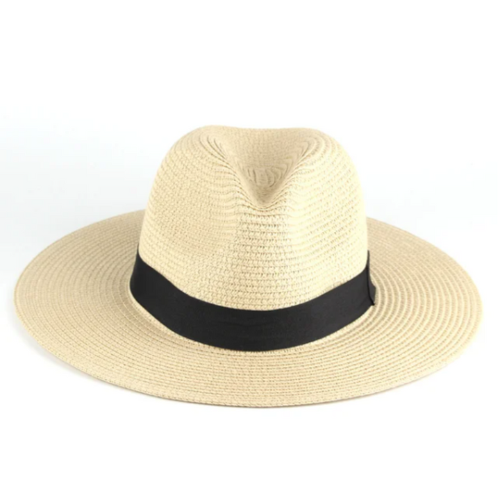 Sombrero Panamá clásico para hombre, paja ligera y transpirable. Comodidad y estilo garantizados para días soleados.