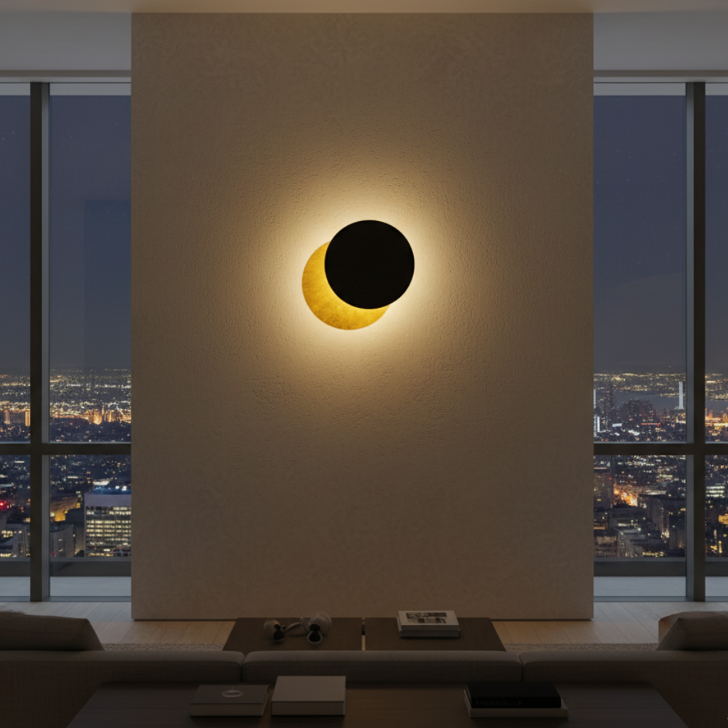 Lámpara de pared nórdica con LED, giro 360°, para una iluminación interior eficiente y elegante.