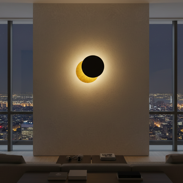 Lámpara de pared nórdica con LED, giro 360°, para una iluminación interior eficiente y elegante.