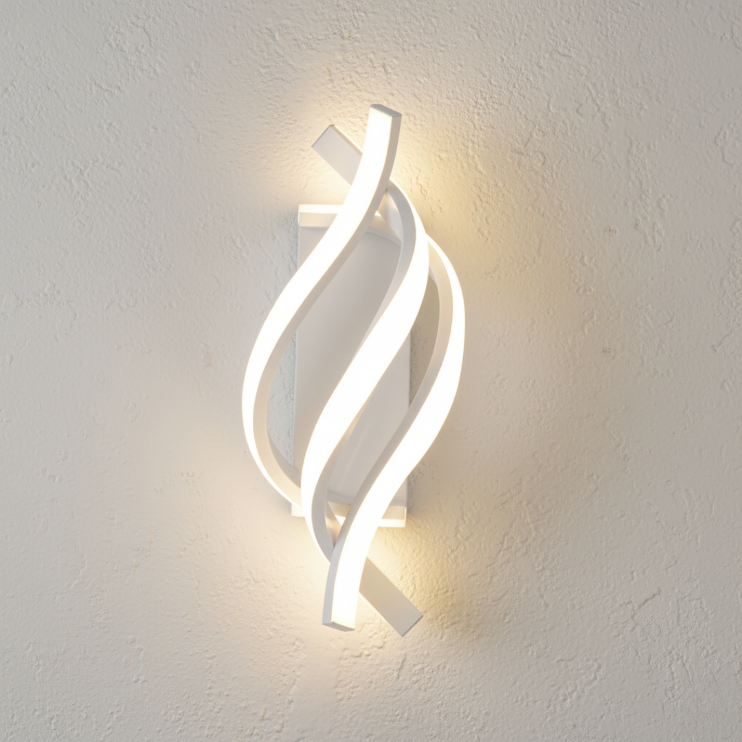Lámpara de pared minimalista LED, iluminación decorativa para sala, diseño contemporáneo.