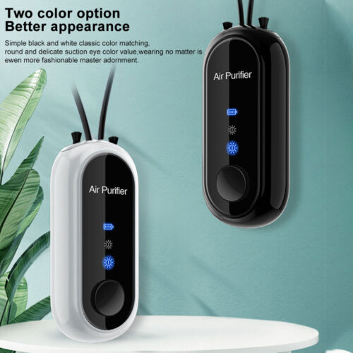 Purificador de aire personal para un ambiente puro. Collar con iones negativos que mejora la calidad del aire.