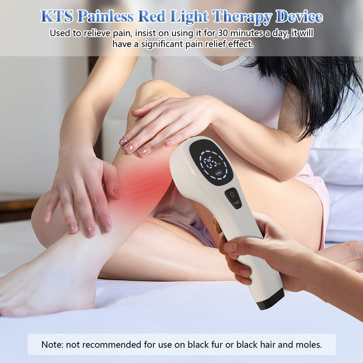 Kit de terapia de luz roja portátil con accesorios, para alivio muscular y articular en casa.