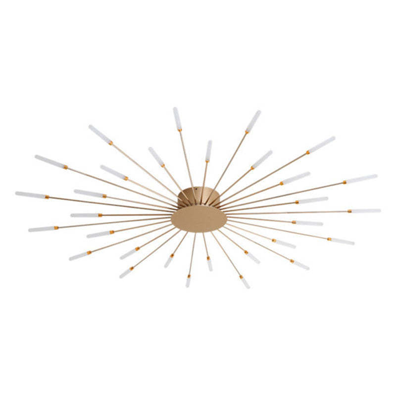 Lámpara de techo LED minimalista negra. Luz regulable para crear un ambiente de hogar confortable.