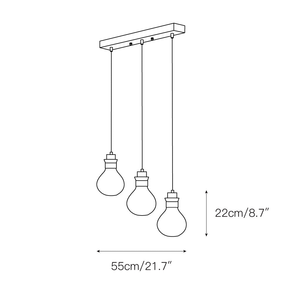 Iluminación rústica moderna: Lámpara de techo colgante con combinación de cuerda y cristal.