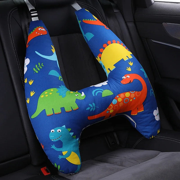 Almohada de viaje ergonómica para adultos. Máximo soporte cervical en avión, tren o coche.