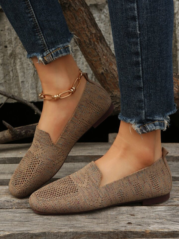 Estilo mocasín casual para mujer. Zapatillas ligeras y cómodas con soporte para pies delicados.