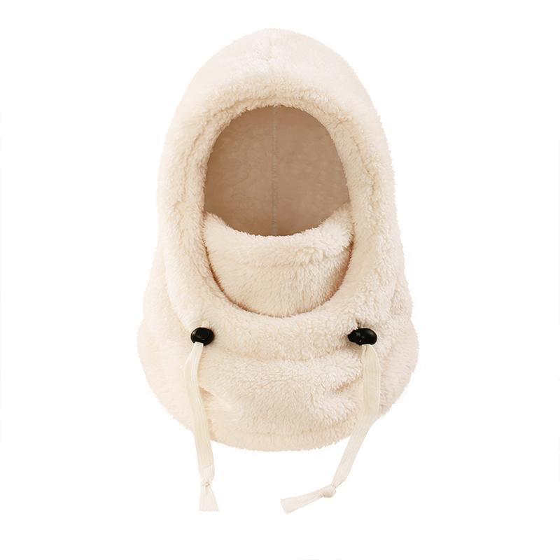 Niña usando gorro bufanda polar, suave y cómoda balaclava para invierno.