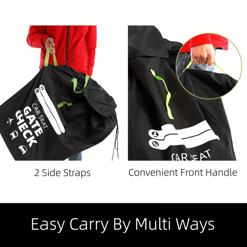 Bolsa de transporte resistente para silla de coche de bebé, facilita viajes con niños. ¡Protección total!