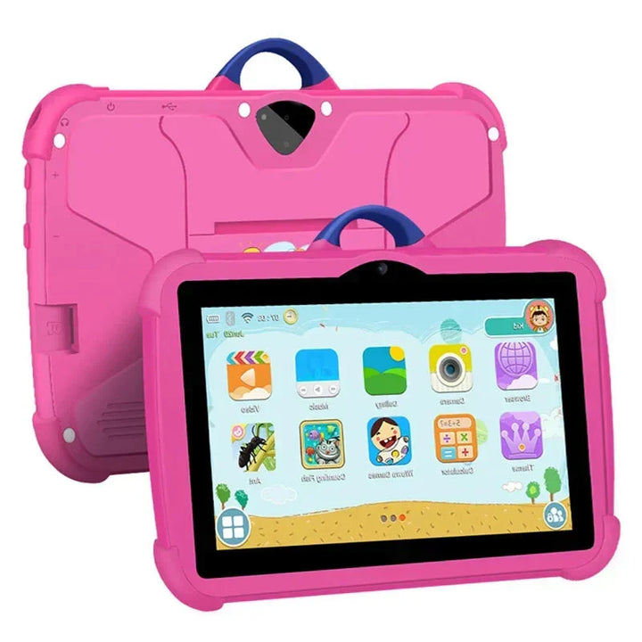Regala diversión y aprendizaje con esta tablet infantil rosa, Android y WiFi 5G. Tecnología segura para niños.