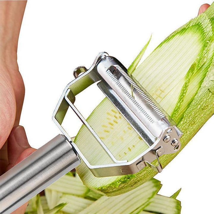Pelador y cortador multifuncional para preparación rápida de verduras y frutas, accesorio de chef.