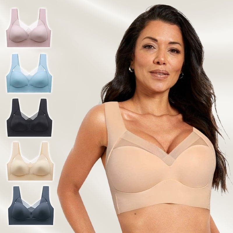 Sujetador sin aros push up que ofrece soporte cómodo y ajuste invisible para mujer.