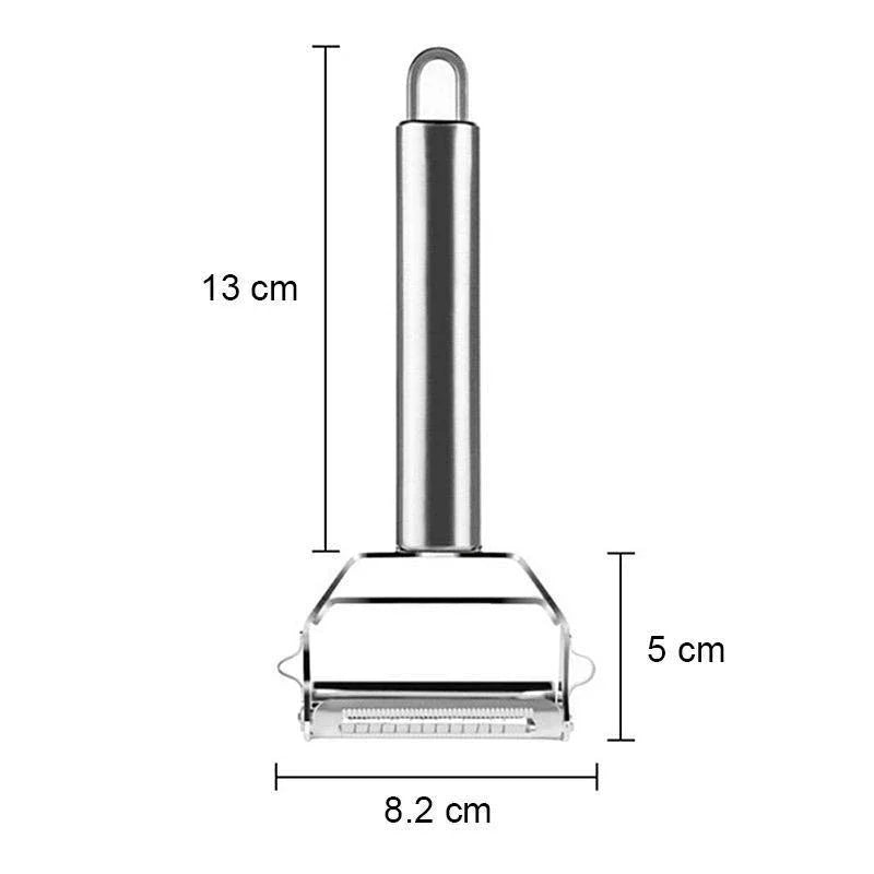 Pelador ergonómico de acero inoxidable, perfecto para todo tipo de verduras. Corta y pela fácilmente.
