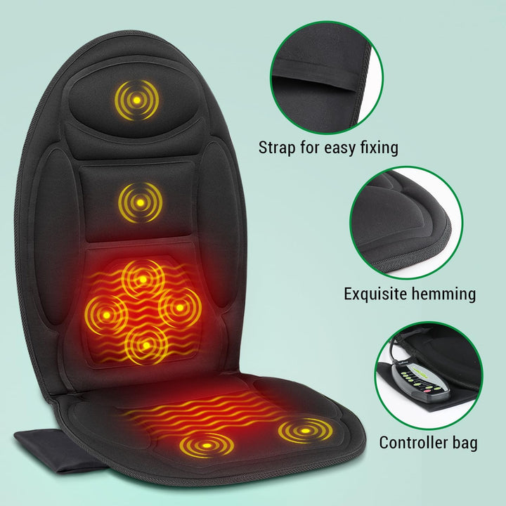 Cojín de Masaje Relajante Calefactable para Asiento y Oficina