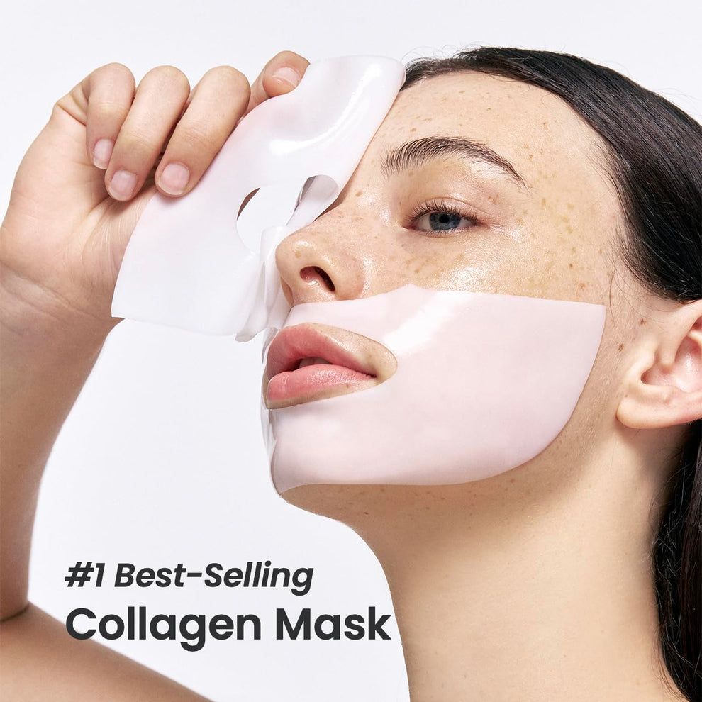 Mascarilla nocturna de colágeno, probióticos para hidratación profunda y piel sensible.