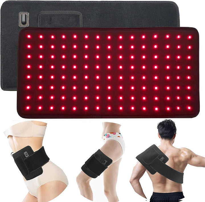 Cinturón de terapia de luz infrarroja unisex para alivio del dolor muscular y articular. Ideal para recuperación en casa.