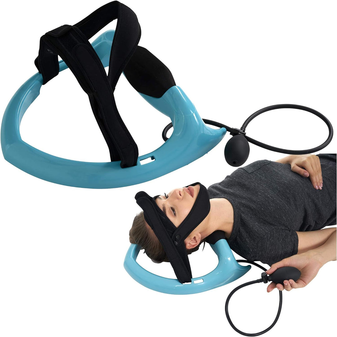 Bomba cervical hidratadora de discos, ejercitador de cuello para alivio eficaz del dolor cervical.