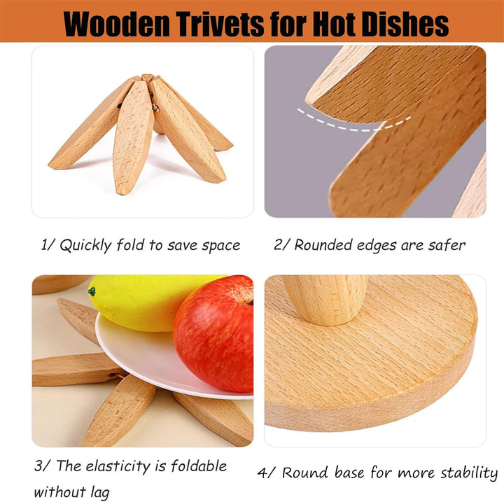 Salvamanteles de madera con diseño de árbol, perfecto para ollas y sartenes calientes.