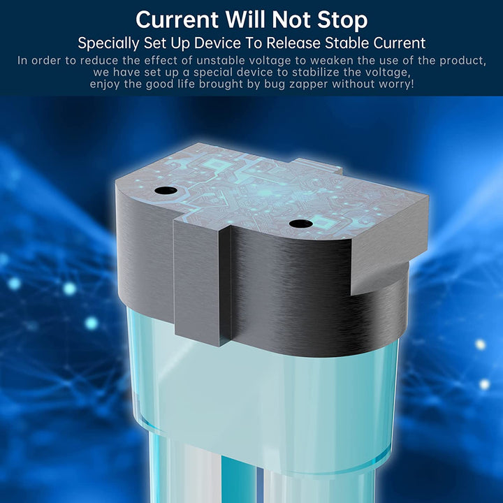 Zapper eléctrico para insectos y bichos. Potente luz UV atrae y elimina plagas de mosquitos en cualquier lugar.