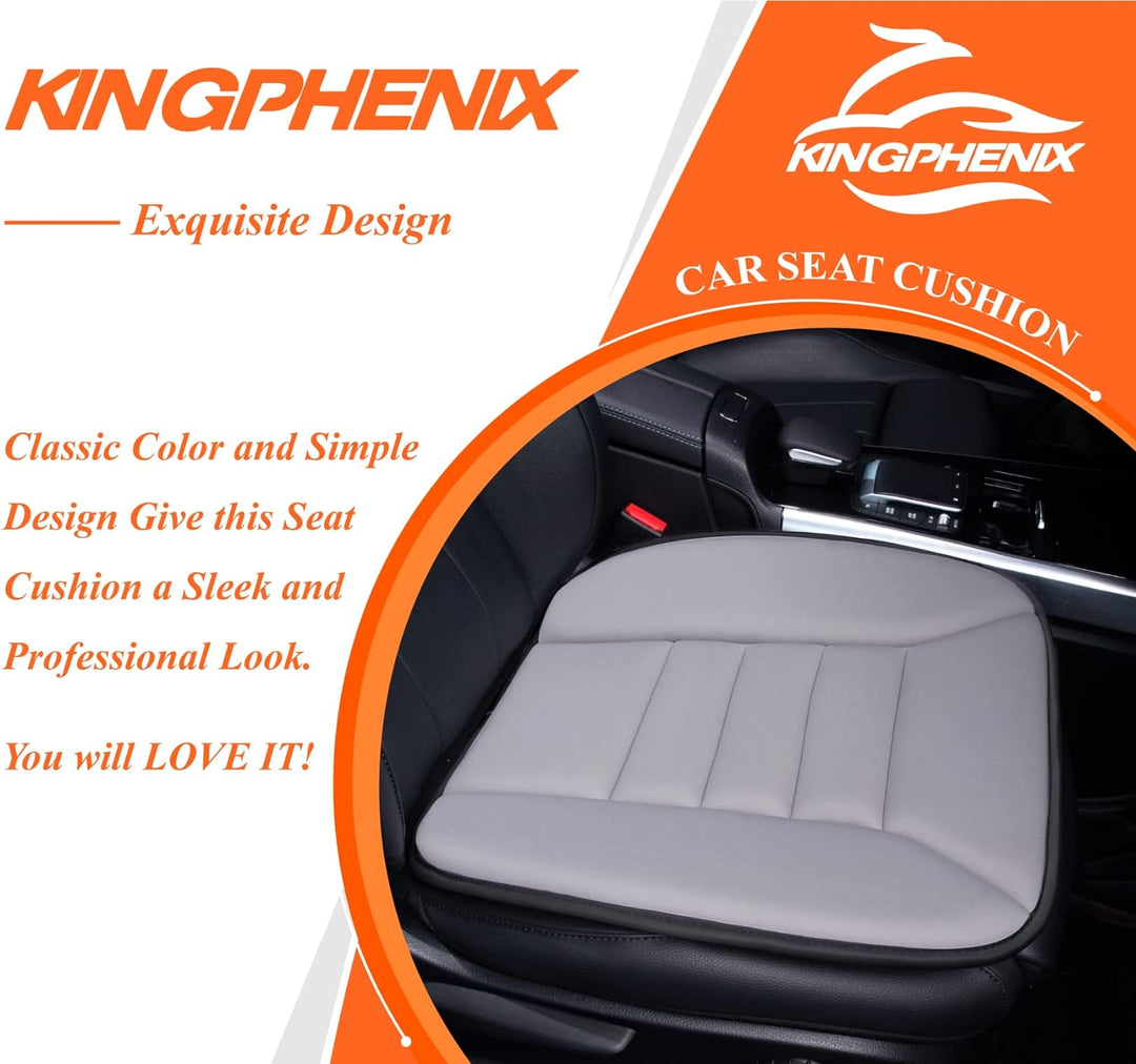Cojín para asiento de coche, espuma viscoelástica negra, diseñado para un alivio efectivo del dolor lumbar.
