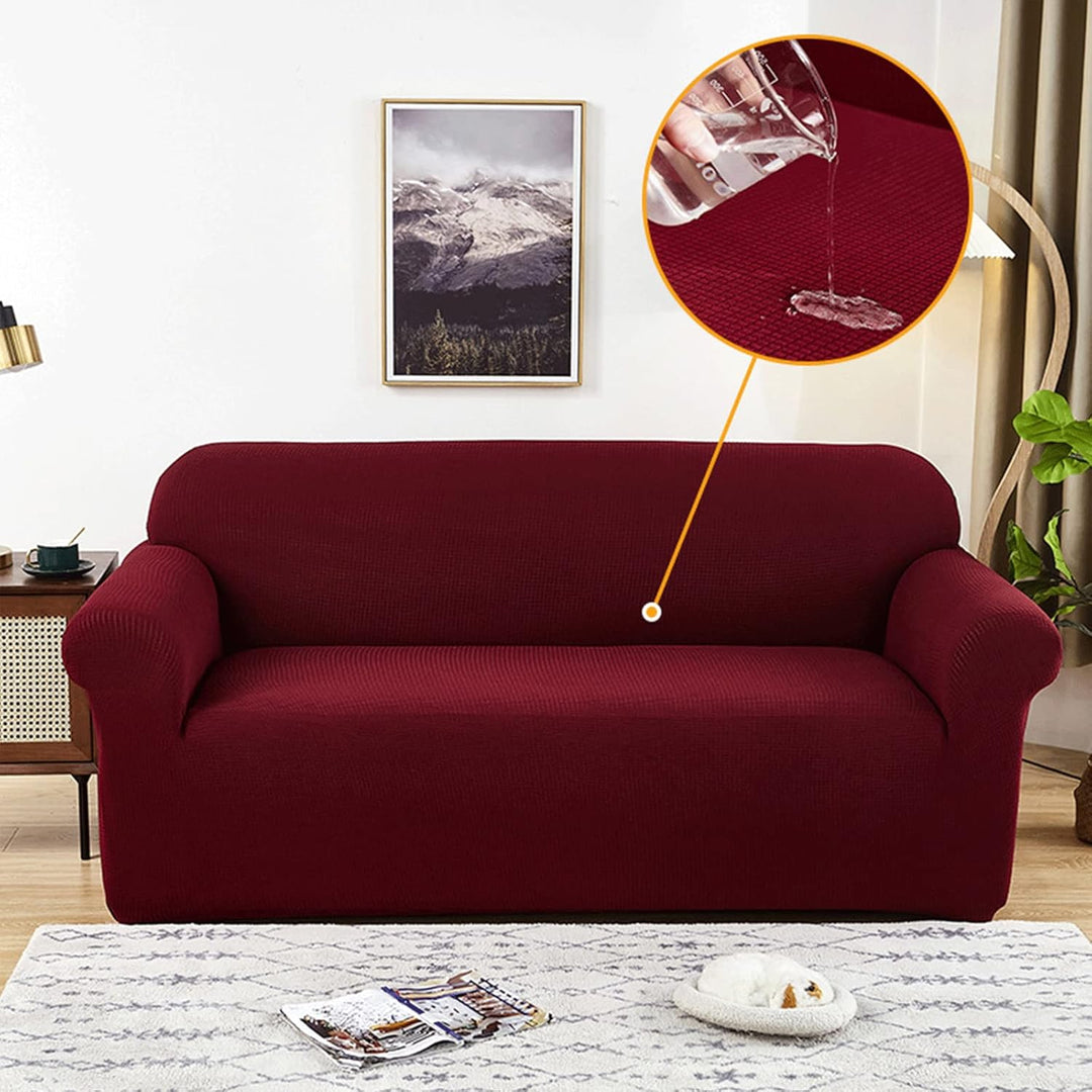 Funda de sofá elástica, impermeable y fácil de limpiar, para un hogar protegido, limpio y elegante.