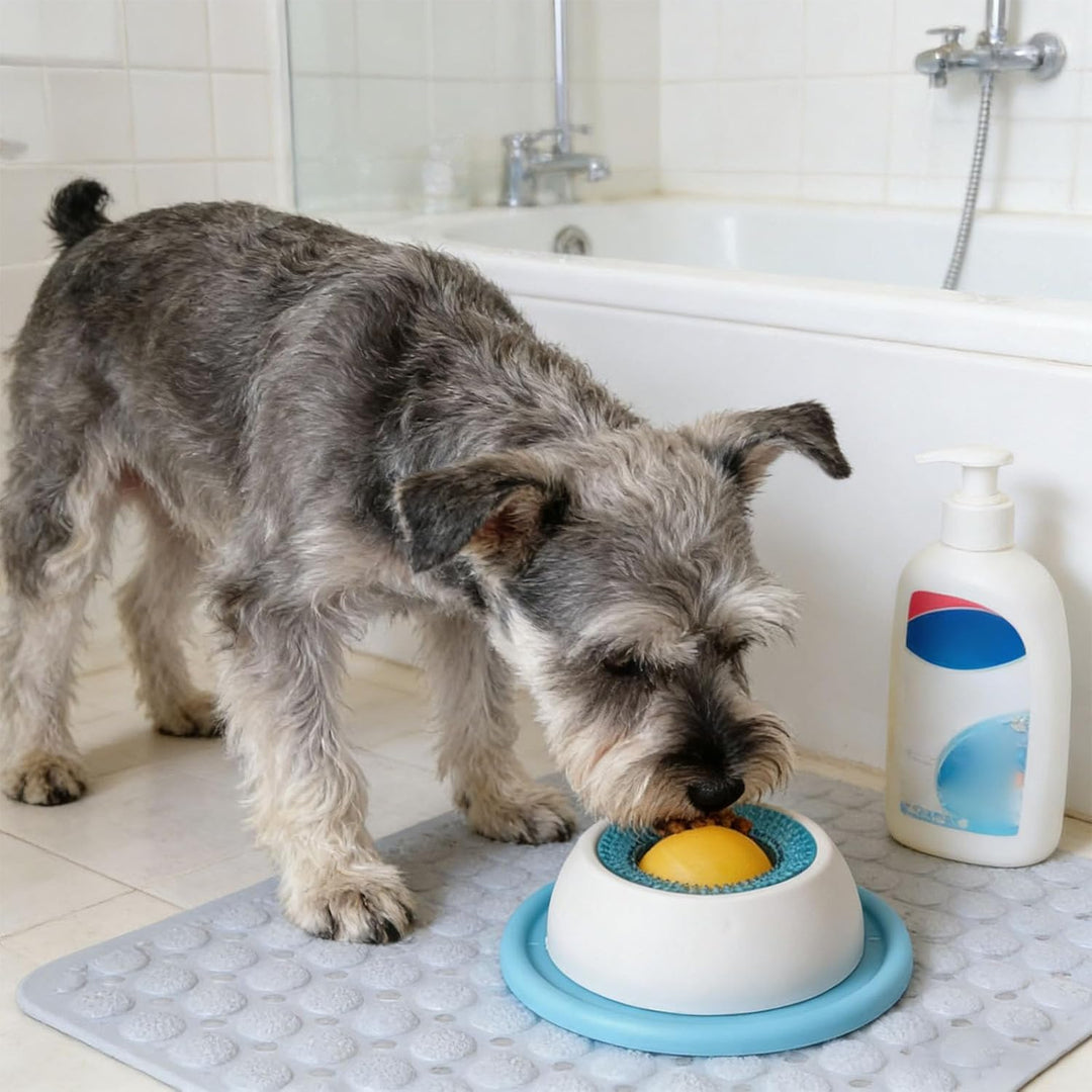 Tapete interactivo de lamido y alimentación lenta. Juguete de silicona para perros y gatos, alivia el estrés.