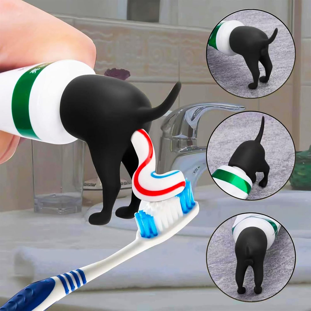Set de 5 portacepillos divertidos de perro para niños. Organizador de baño infantil que promueve la higiene dental.