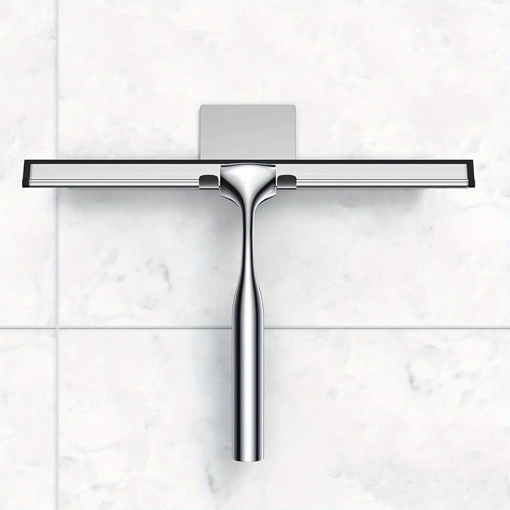 Squeegee de ducha premium para una limpieza eficaz de mamparas y superficies de baño. Accesorio elegante para el hogar.