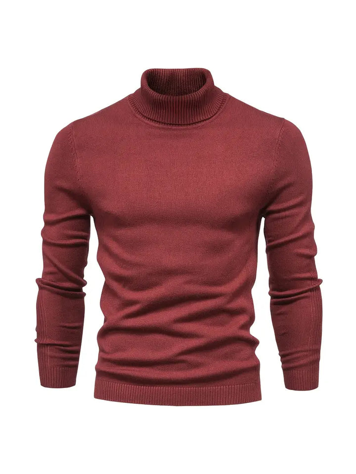 Suéter de cuello alto LUCA para hombre. Una prenda básica de moda masculina, moderna y elegante para el invierno.