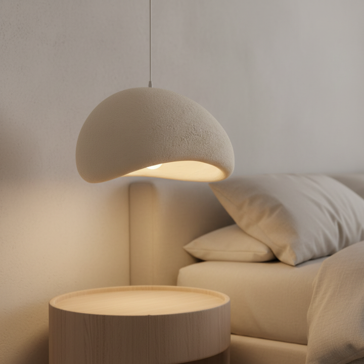 Lámpara colgante moderna de gran tamaño Galet Air, perfecta para iluminación ambiental escultural.