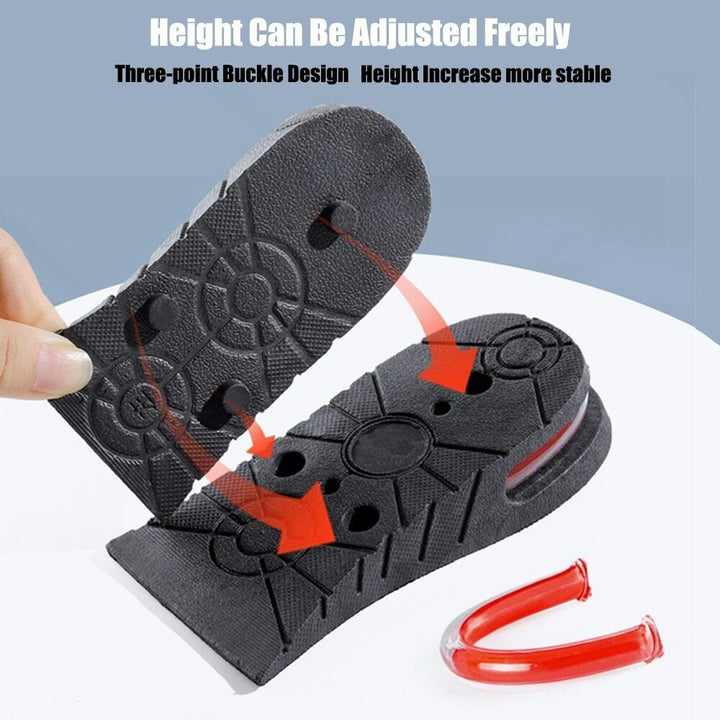 Plantillas de altura invisibles que te dan un incremento instantáneo y cómodo. Ideal para todo tipo de calzado unisex.