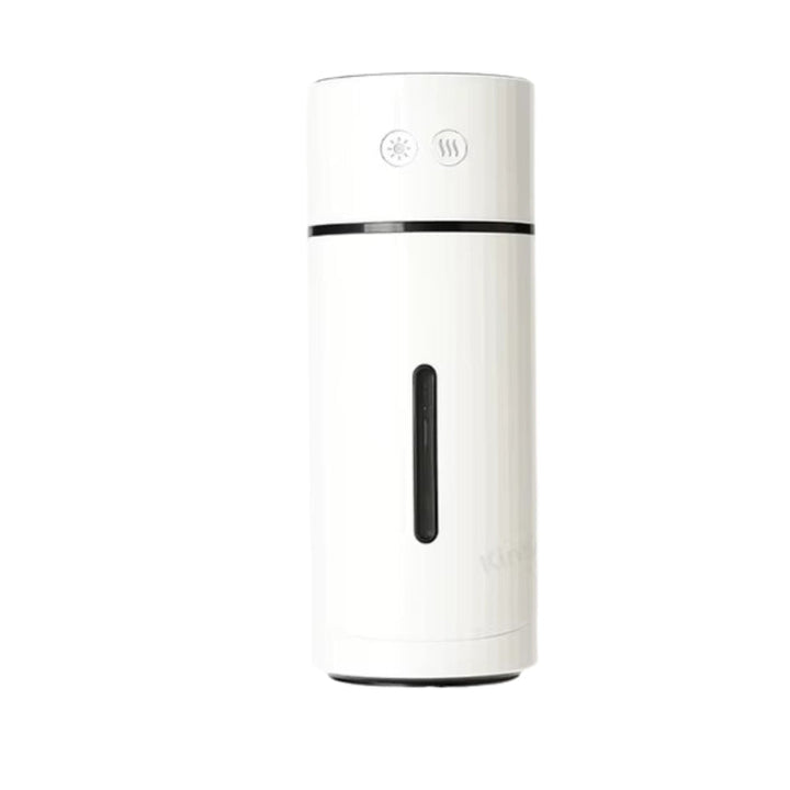 Humidificador portátil con luz LED ambiental para relajación, ultrasónico y recargable, perfecto para viaje.