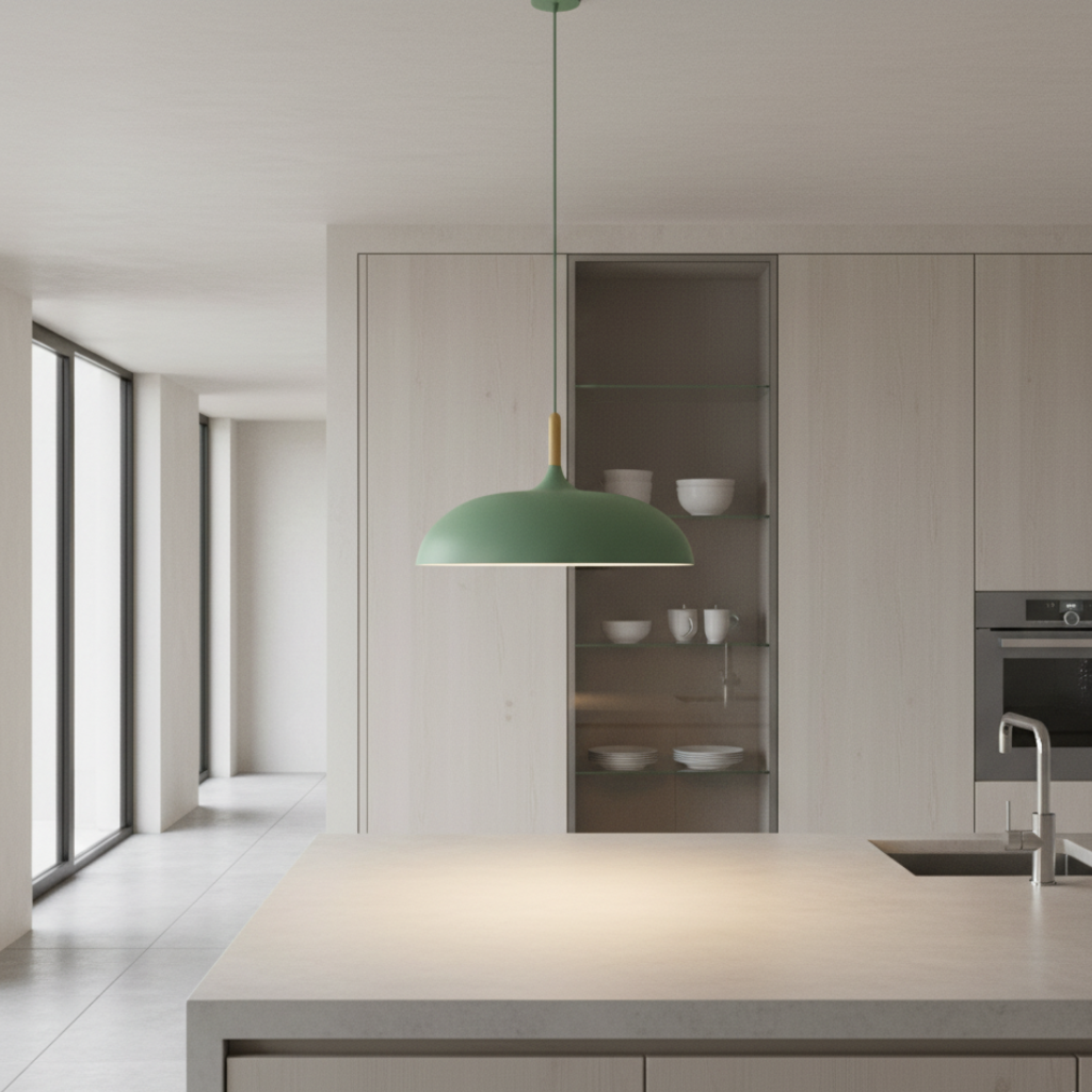 Lámpara colgante minimalista. Perfecta para cocina, comedor o pasillo, decoración hogar.