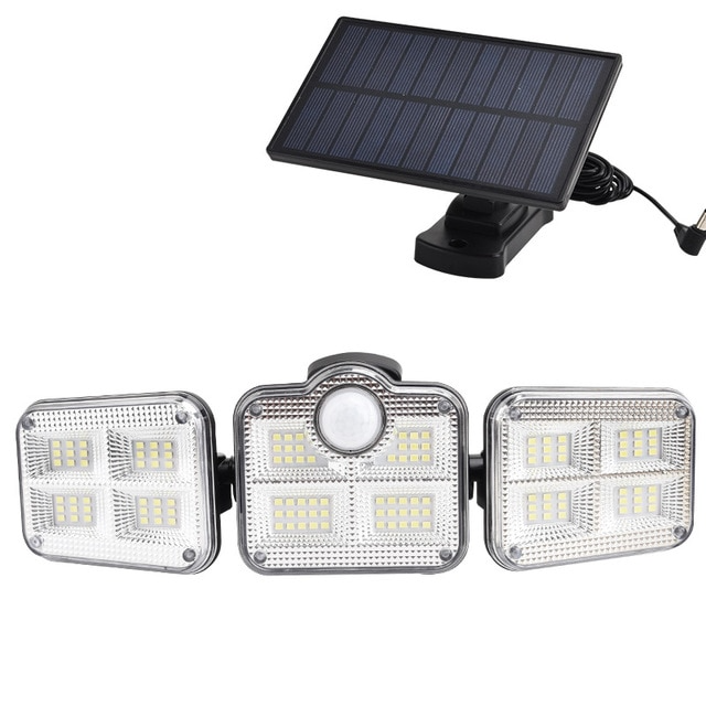 Seguridad y ahorro energético con foco LED solar exterior y sensor de movimiento para tu hogar.