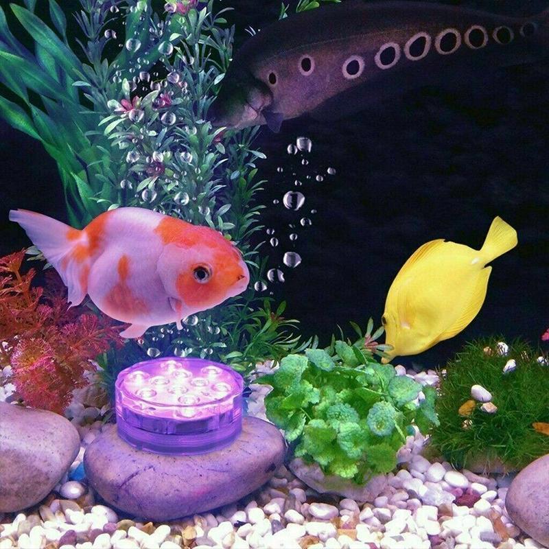 Luz LED decorativa para piscina, estanque o acuario. Iluminación ambiental controlada a distancia.