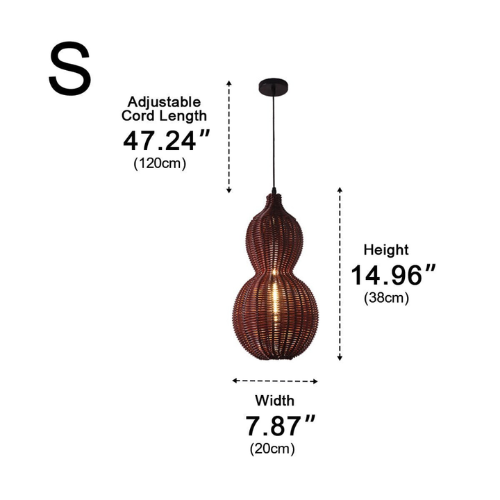 Lámpara colgante exterior artesanal, diseño único para pérgolas, luz ambiental y IP65.