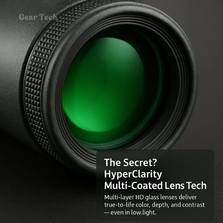 Monocular HD ultra-zoom con óptica clara 600x, compacto y portátil para observación.
