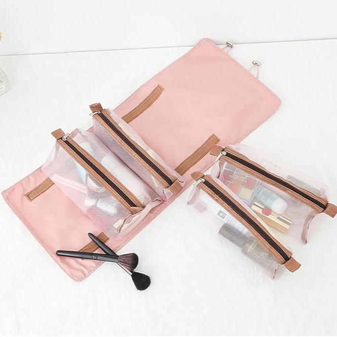 Organizador de accesorios de belleza plegable para mujer, estilo moderno, para viajes.