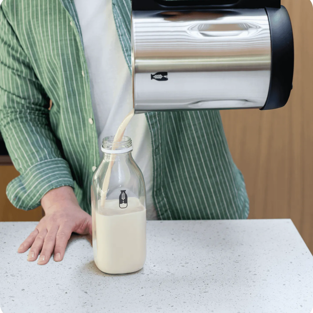 Máquina rápida de bebidas vegetales automática. Disfruta de leche vegana casera en minutos para tu familia.