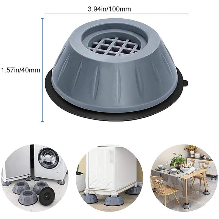 Protección superior para el suelo y silencio con soportes anti-vibración para lavadoras, ideal en cualquier hogar.