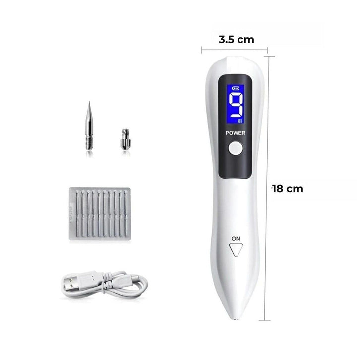 Herramienta de belleza: pluma de plasma con ajuste de niveles para eliminar verrugas y tatuajes.