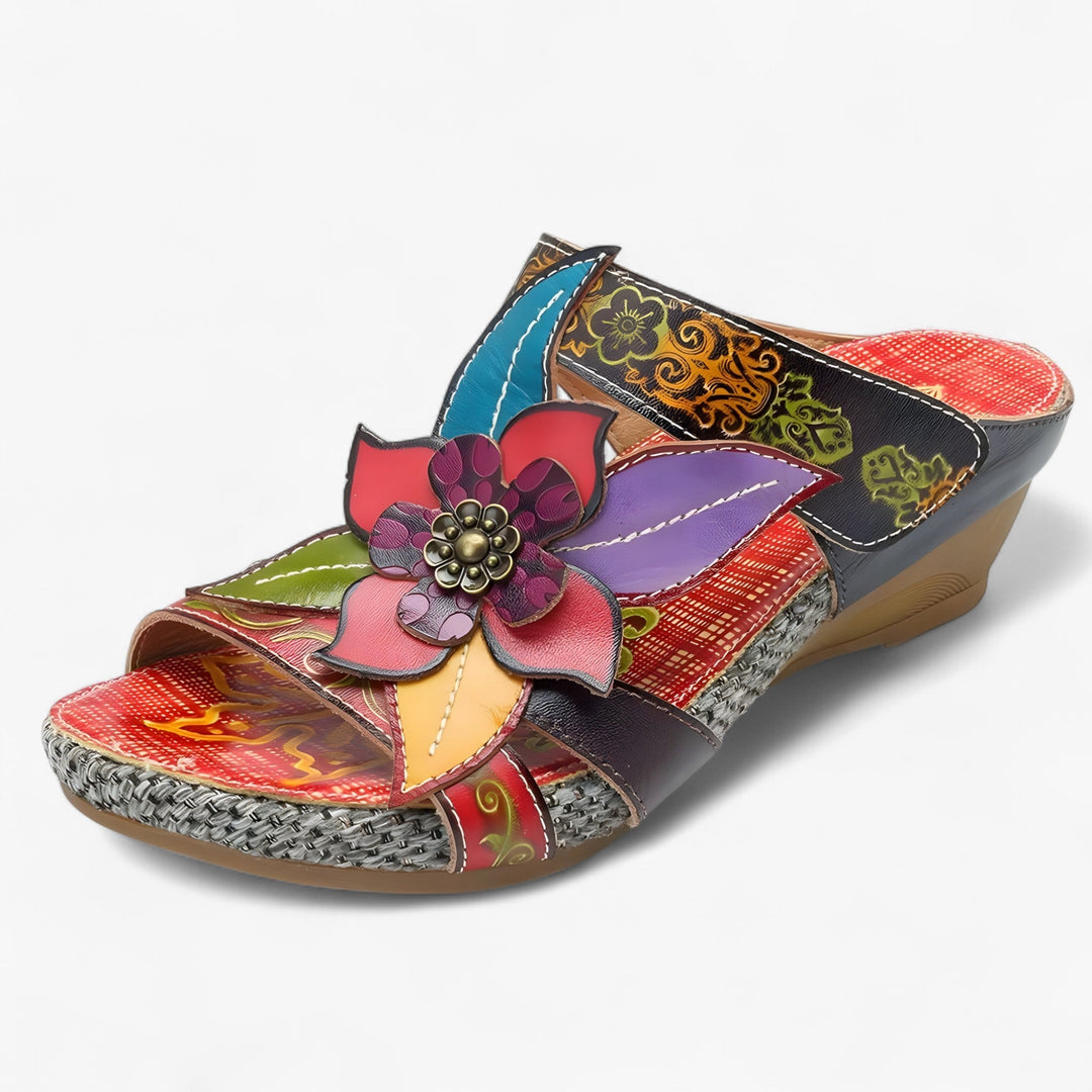 Sandalias de mujer cómodas y bohemias, con detalles trenzados, ideales para el verano.